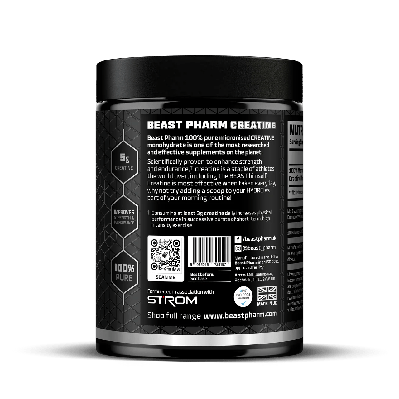 100% Pure Micronised Creatine Monohydrate - Strom Sports Australia -