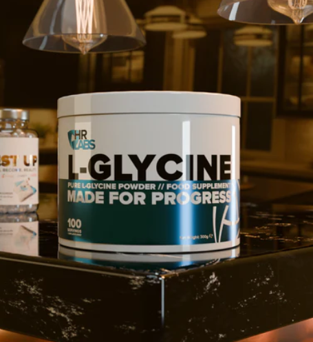 HR Labs L-Glycine 100 serves for recovery and performance | Stocked by Strom Sports Australia. Strom AU