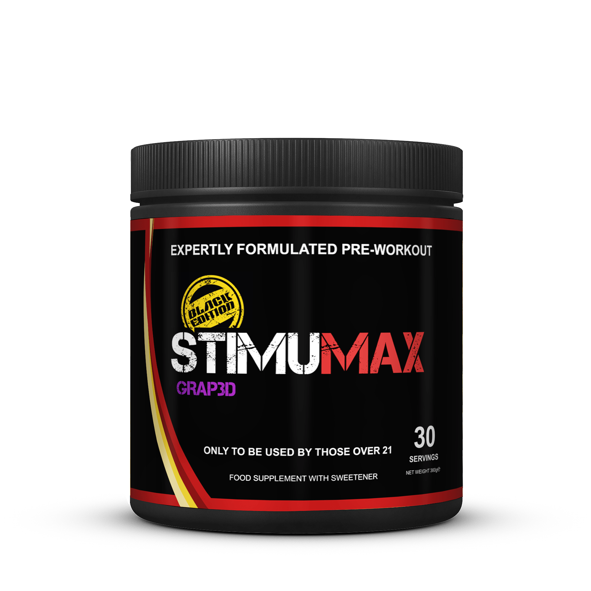 StimuMAX Black // Stim Preworkout - Strom Sports Australia -