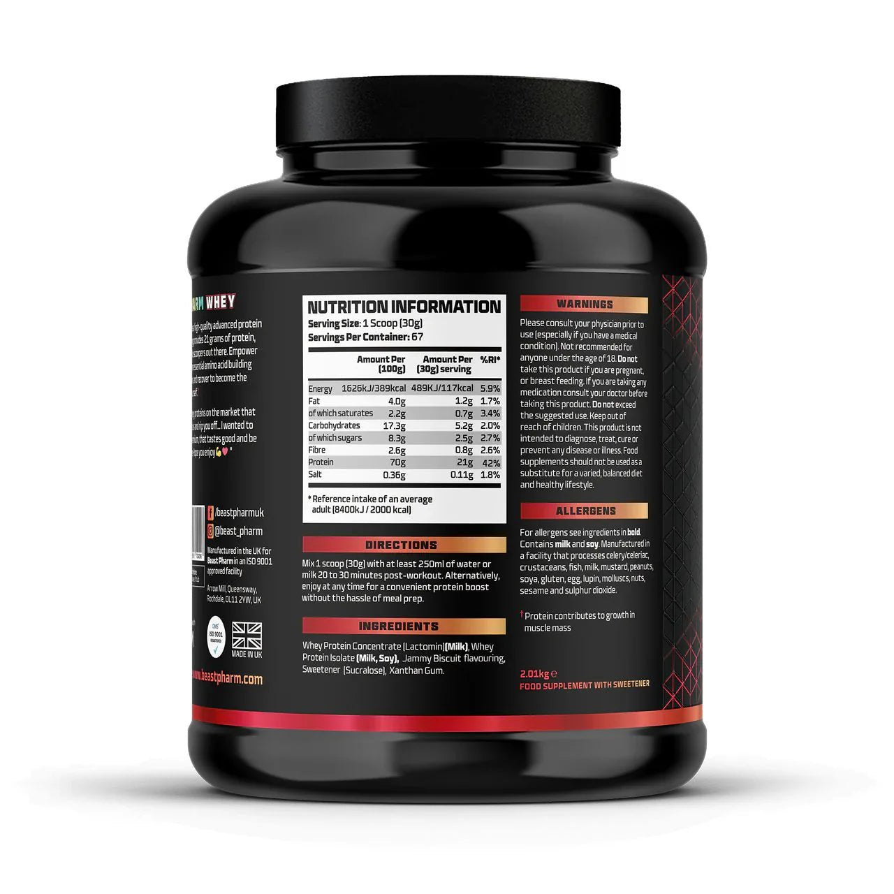 Beast Pharm Whey // Whey Protein Complex - Strom Sports Australia -