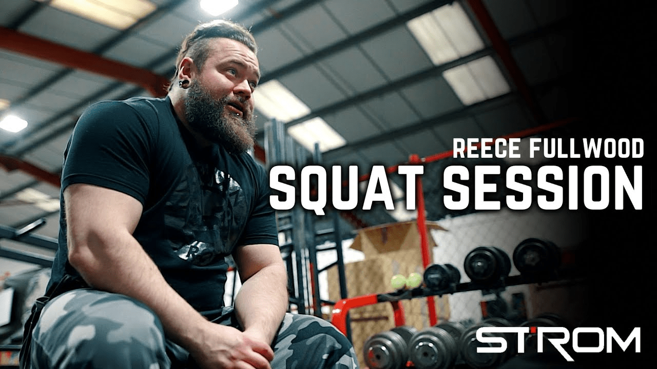 310kg for reps - Reece Fullwood Squat Session - Strom Sports Australia