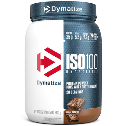 Dymatize ISO100 Fudge Brownie 20 serve tub