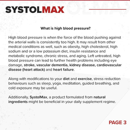 SystolMAX // Blood Pressure Support