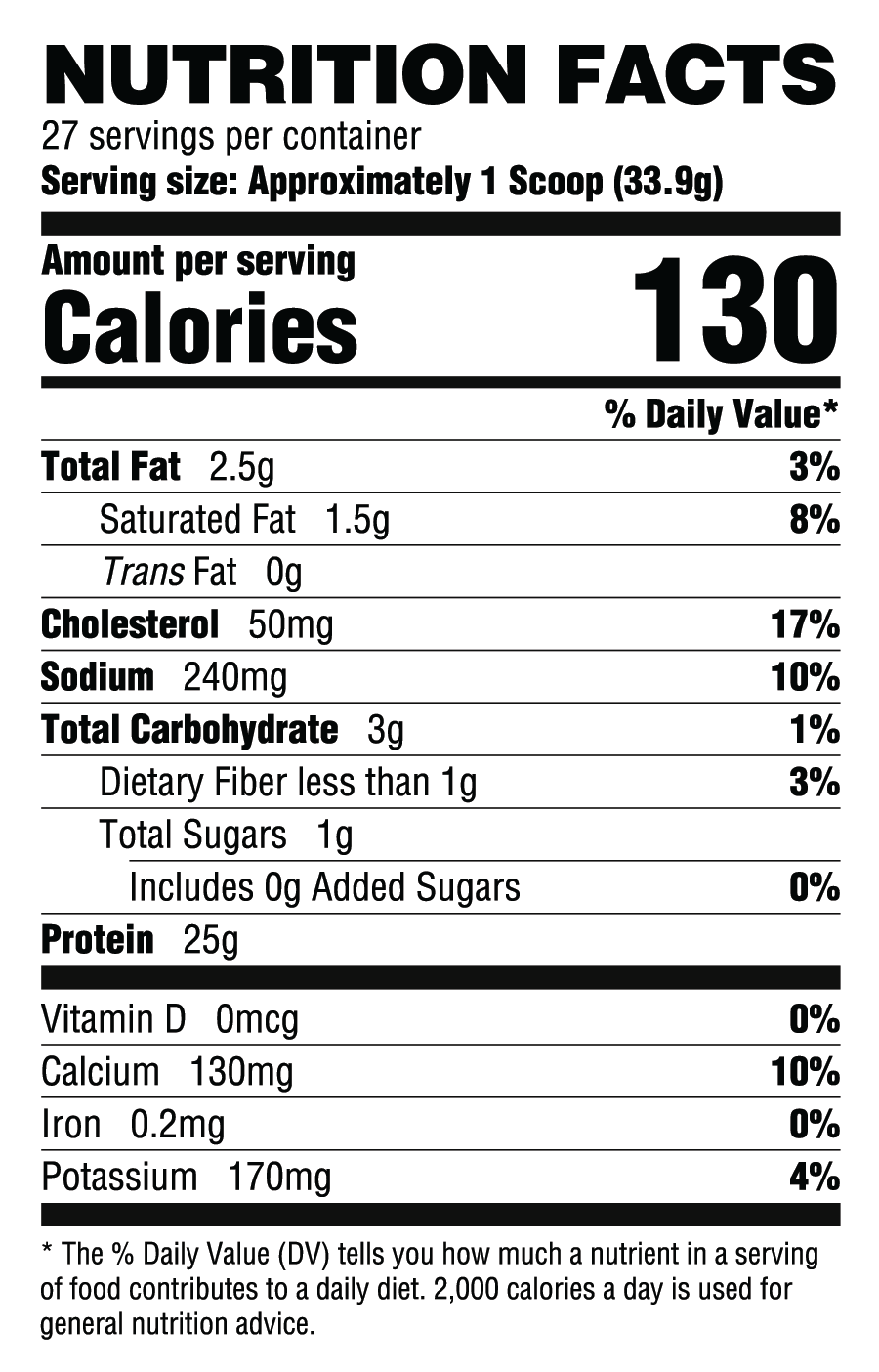 RYSE Loaded Protein Jet-Puffed Marshmallow nutrition facts