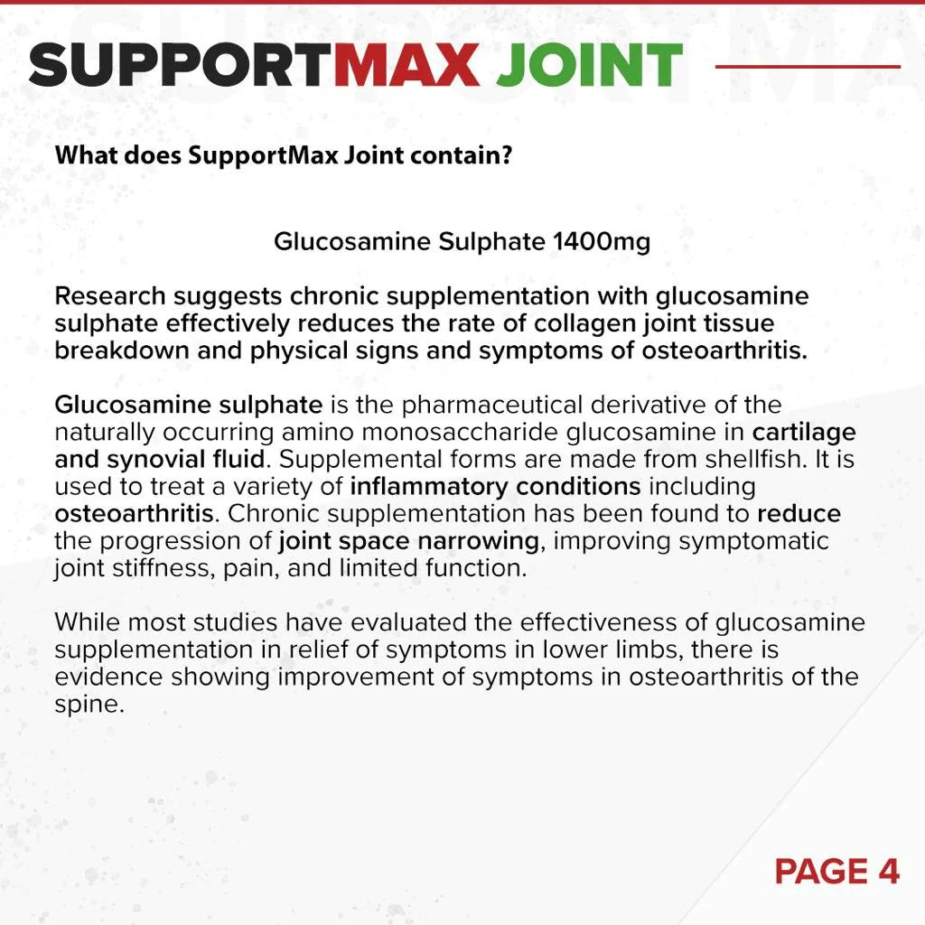 SupportMAX Joint // Anti-inflammatory, Tendons & Cartilage