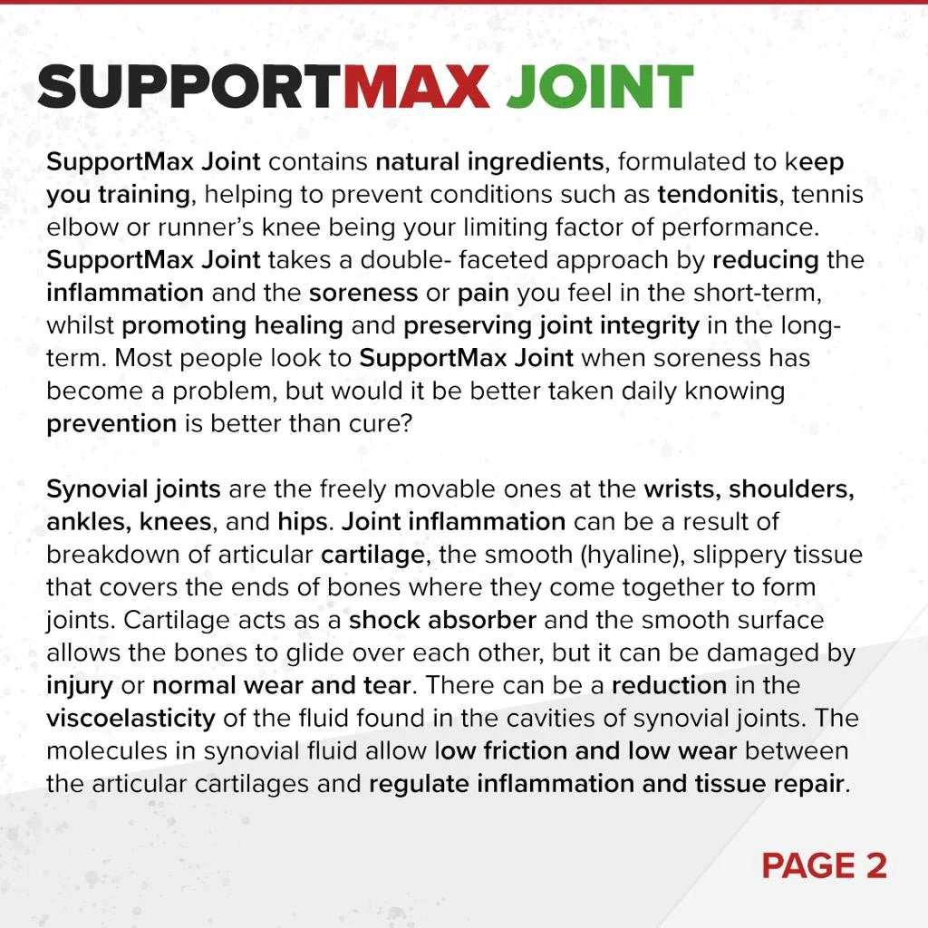 SupportMAX Joint // Anti-inflammatory, Tendons & Cartilage